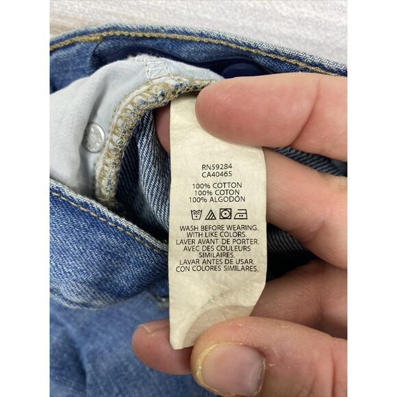 2 Pairs Of Boys Jeans The Children's Place Size 14 Straight Leg Dark & Med NWT - Picture 9 of 11